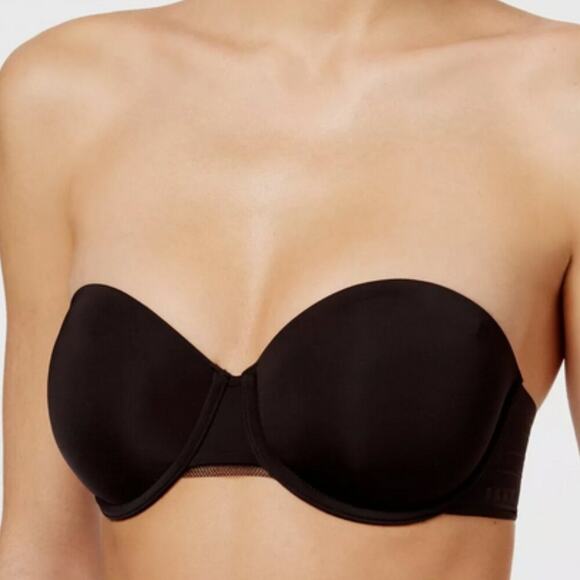 Dkny Litewear Strapless Convertible Bra DK4003 Black Size 34B - Picture 1 of 2